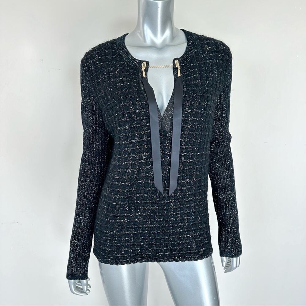 CHANEL women sweater top size 44 FR or L Authentic Retail 5800$